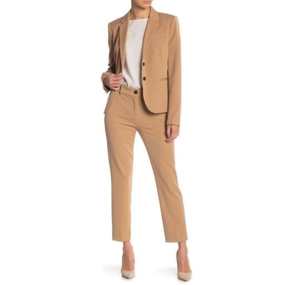 J Crew Slim Ankle Pants Camel Tan Size 14 #K2916